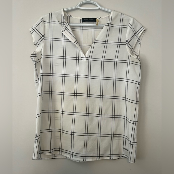 Ivanka Trump Tops - Black and white striped blouse